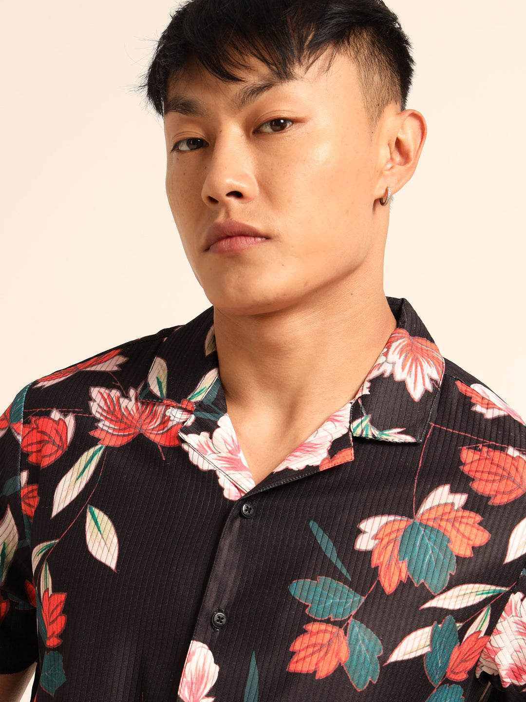 Black printed Co-Ords Regular Size Co-Ords Bushirt