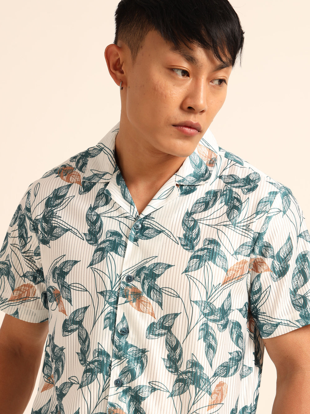 White printed Co-Ords Regular Size Co-Ords Bushirt