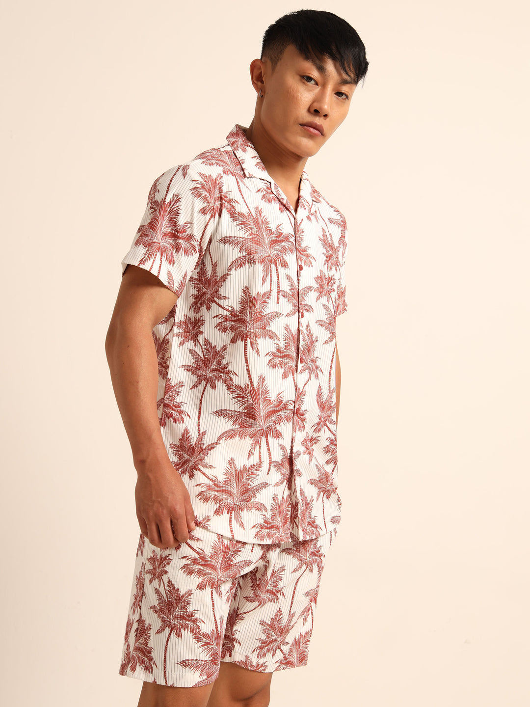 White printed Co-Ords Regular Size Co-Ords Bushirt