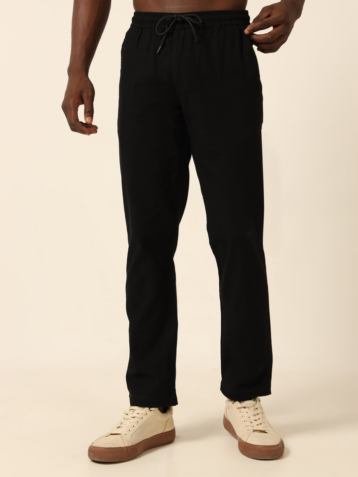 Black Linen Trouser