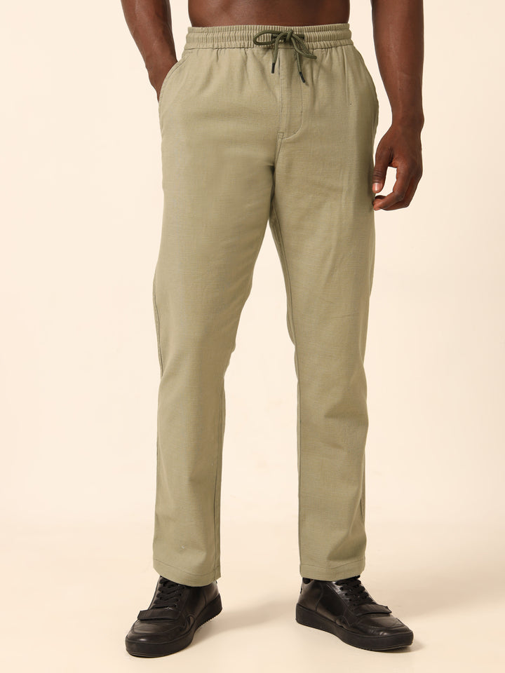 Sage Green Linen Trouser