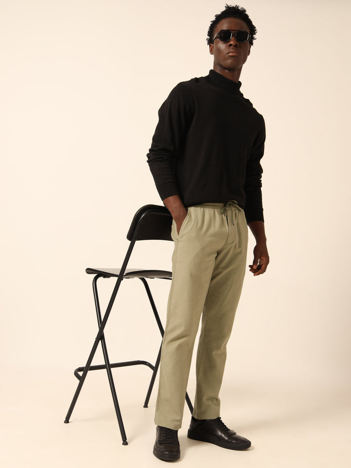 Sage Green Linen Trouser