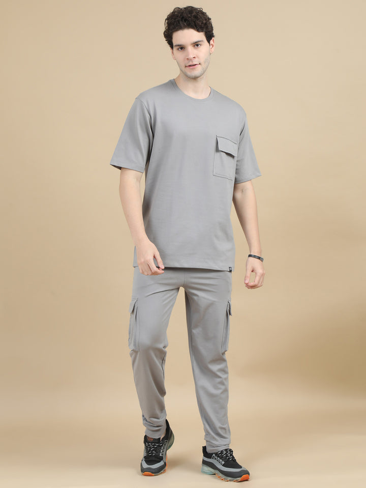 Light Grey Oversize Co-Ords Oversize Co-ords Bushirt