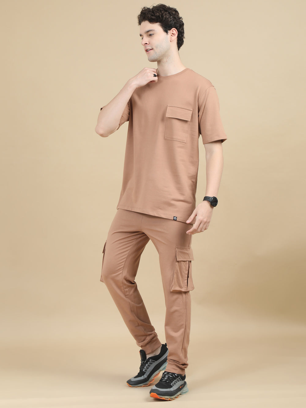 Fawn Brown Oversize Co-Ords Oversize Co-ords Bushirt