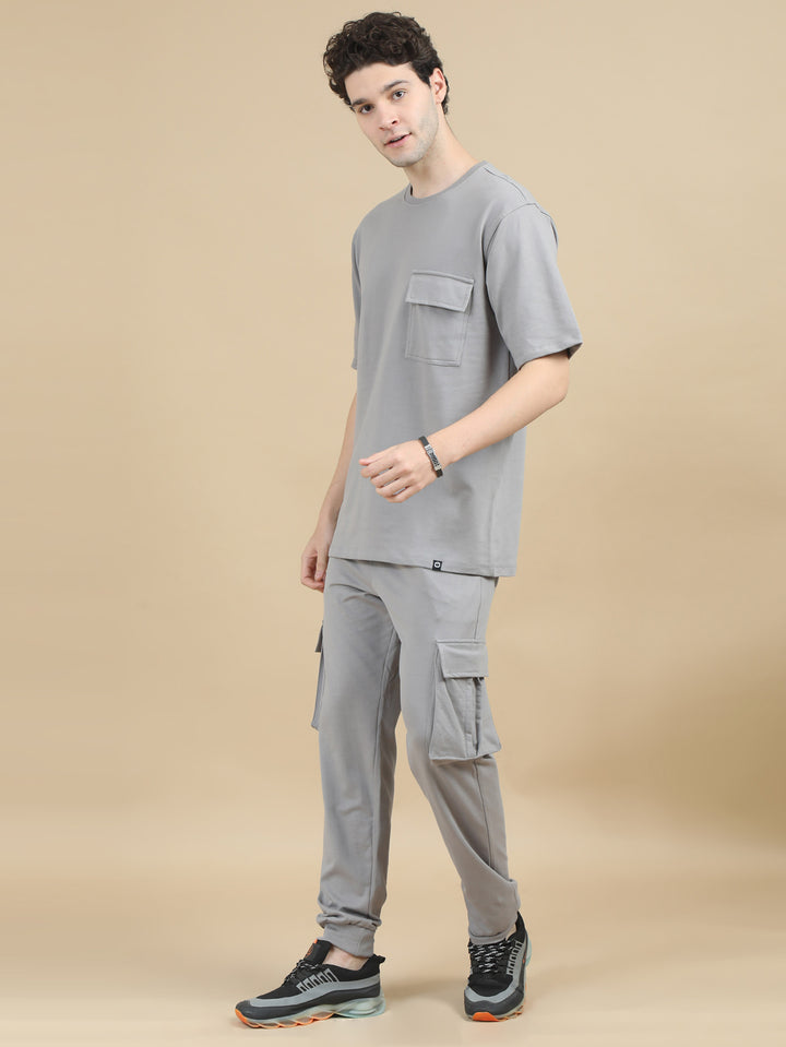 Light Grey Oversize Co-Ords Oversize Co-ords Bushirt
