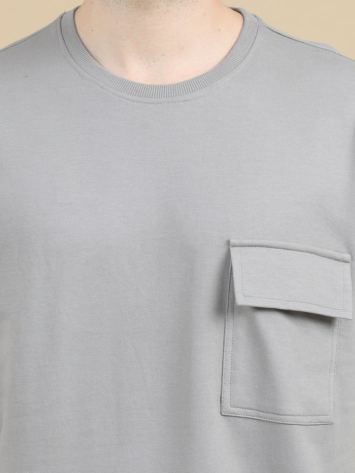 Light Grey Oversize Co-Ords Oversize Co-ords Bushirt