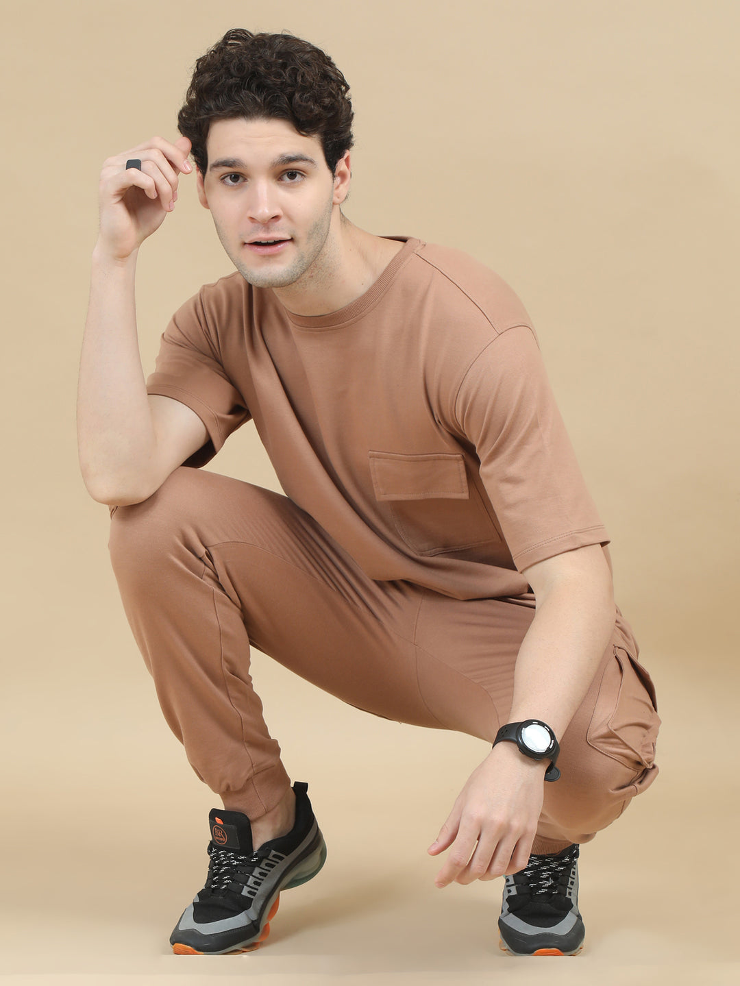 Fawn Brown Oversize Co-Ords Oversize Co-ords Bushirt