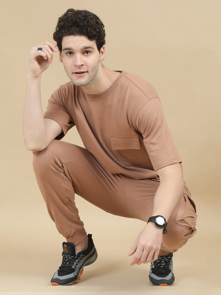 Fawn Brown Oversize Co-Ords Oversize Co-ords Bushirt