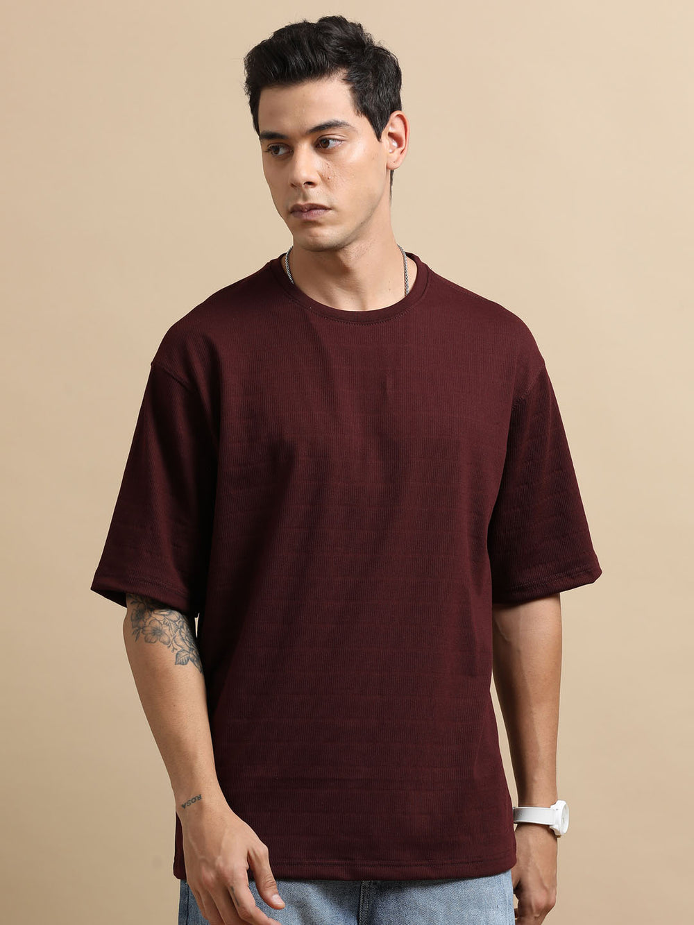 Crush Wine Oversize T-Shirt Oversize T-Shirt Bushirt   