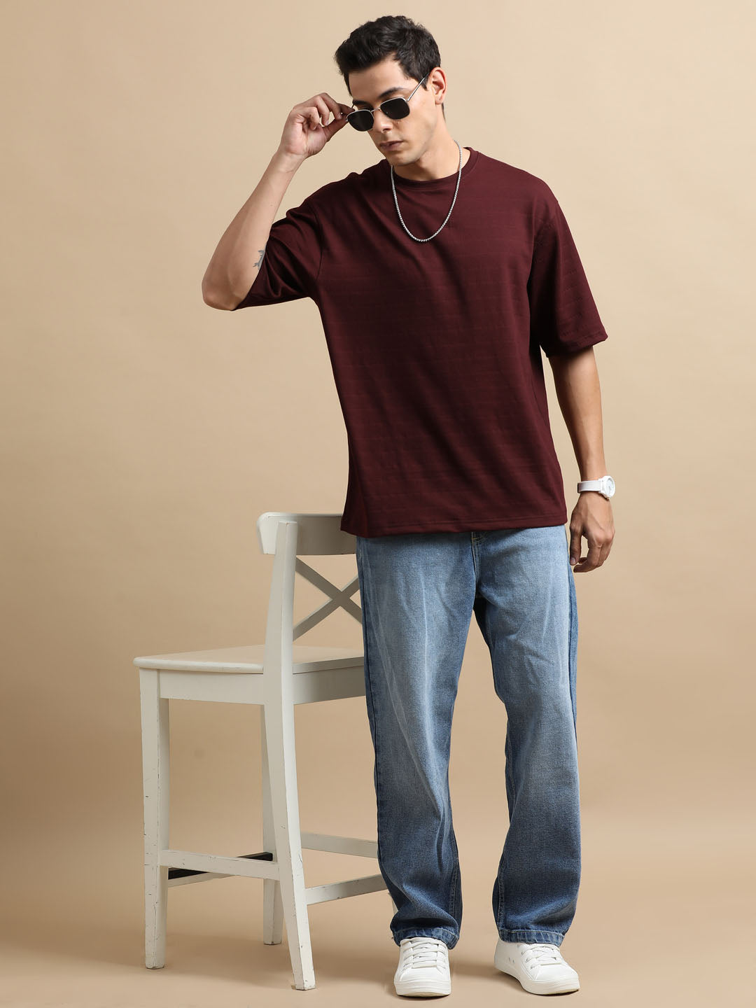 Crush Wine Oversize T-Shirt Oversize T-Shirt Bushirt   