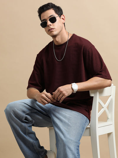 Crush Wine Oversize T-Shirt Oversize T-Shirt Bushirt   