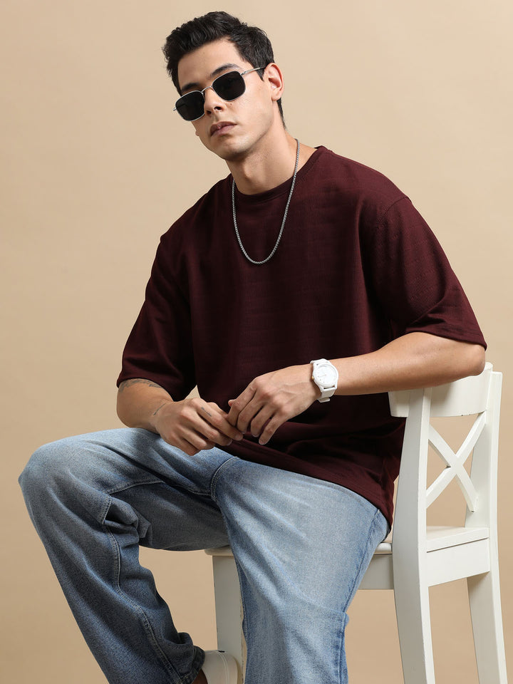 Crush Wine Oversize T-Shirt Oversize T-Shirt Bushirt   