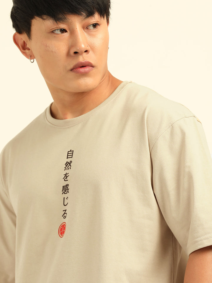 Zen Bird Blossom Oversize T-Shirt