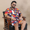 Pop White Plus Size Co-Ords Plus Size Co-Ords Bushirt