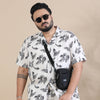 Holiday Coconut Tree Ivory Co-Ords Plus Size Co-Ords Bushirt