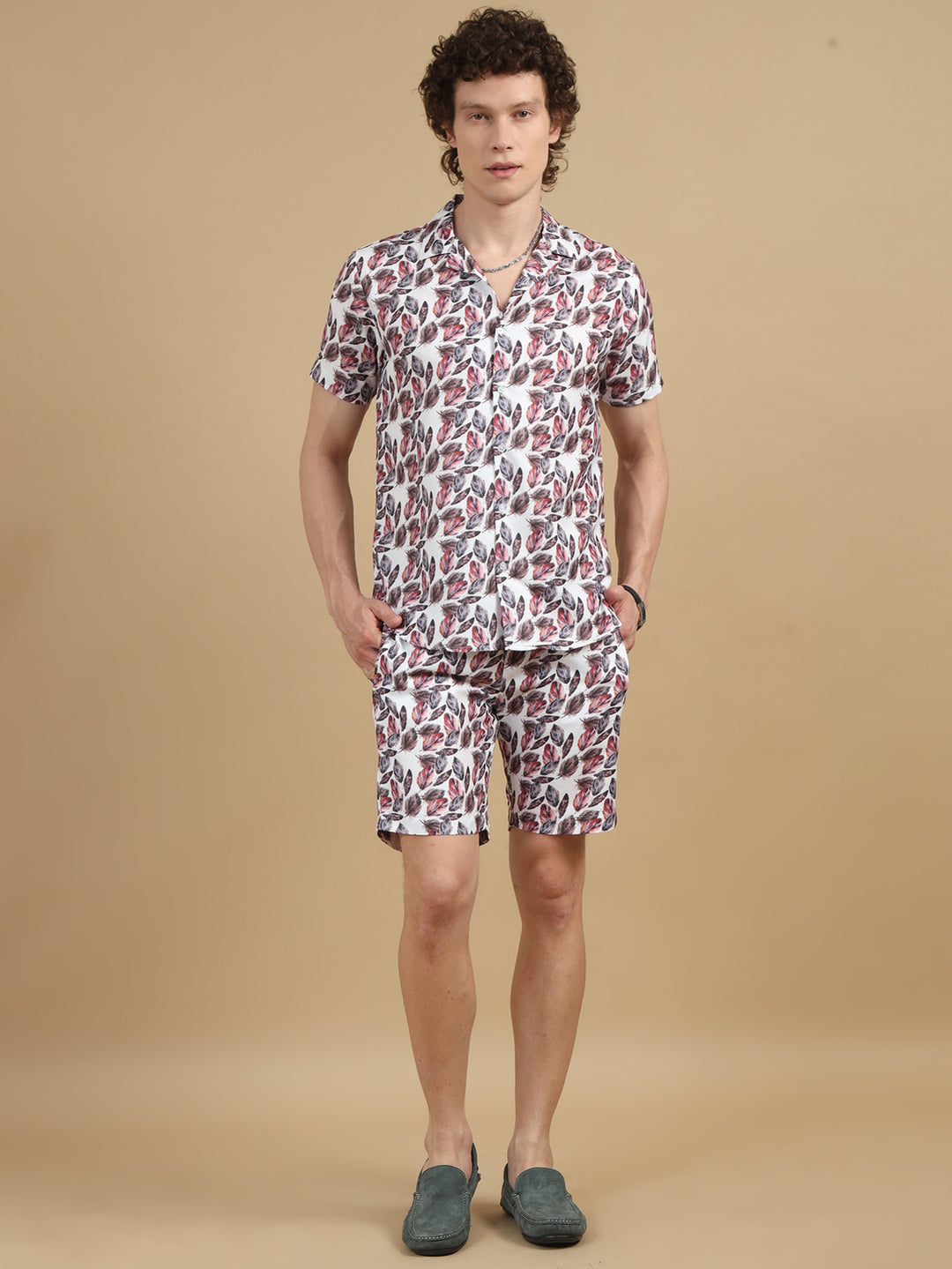 Soft Feather White Co-Ords Regular Size Co-Ords Bushirt   