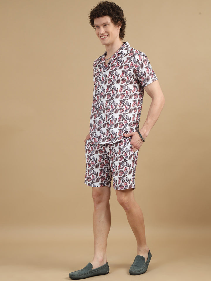Soft Feather White Co-Ords Regular Size Co-Ords Bushirt   