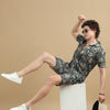 Floral Green Co-Ords Regular Size Co-Ords Bushirt   