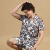 Classic Tropical White Co-Ords Regular Size Co-Ords Bushirt   