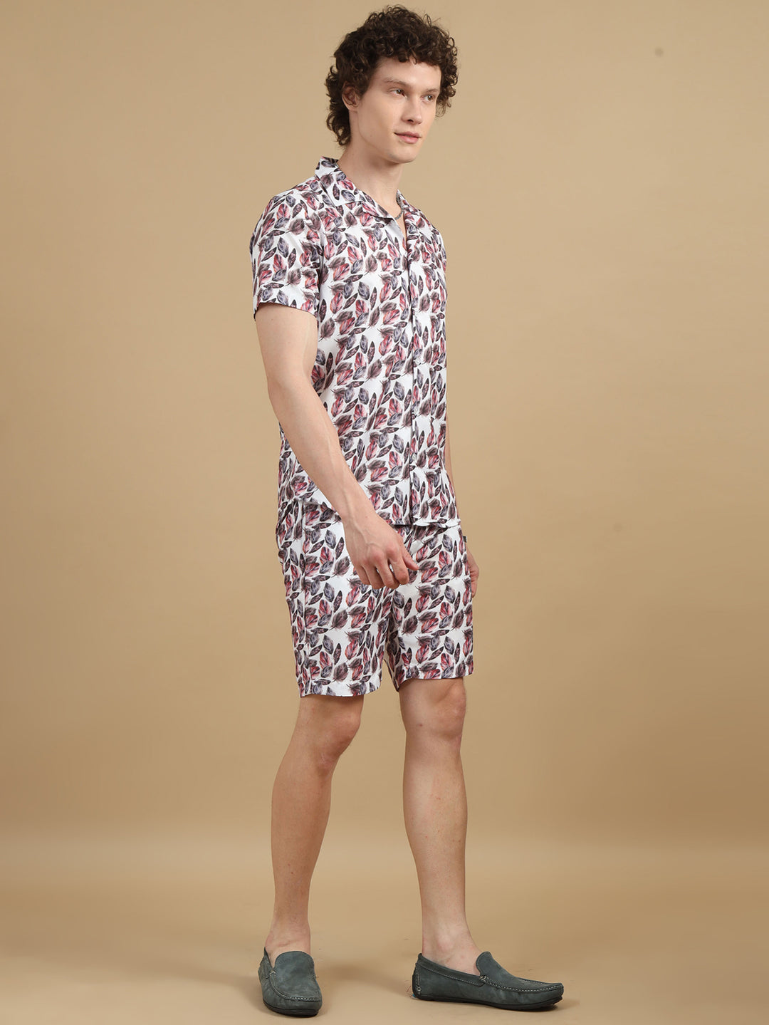 Soft Feather White Co-Ords Regular Size Co-Ords Bushirt   