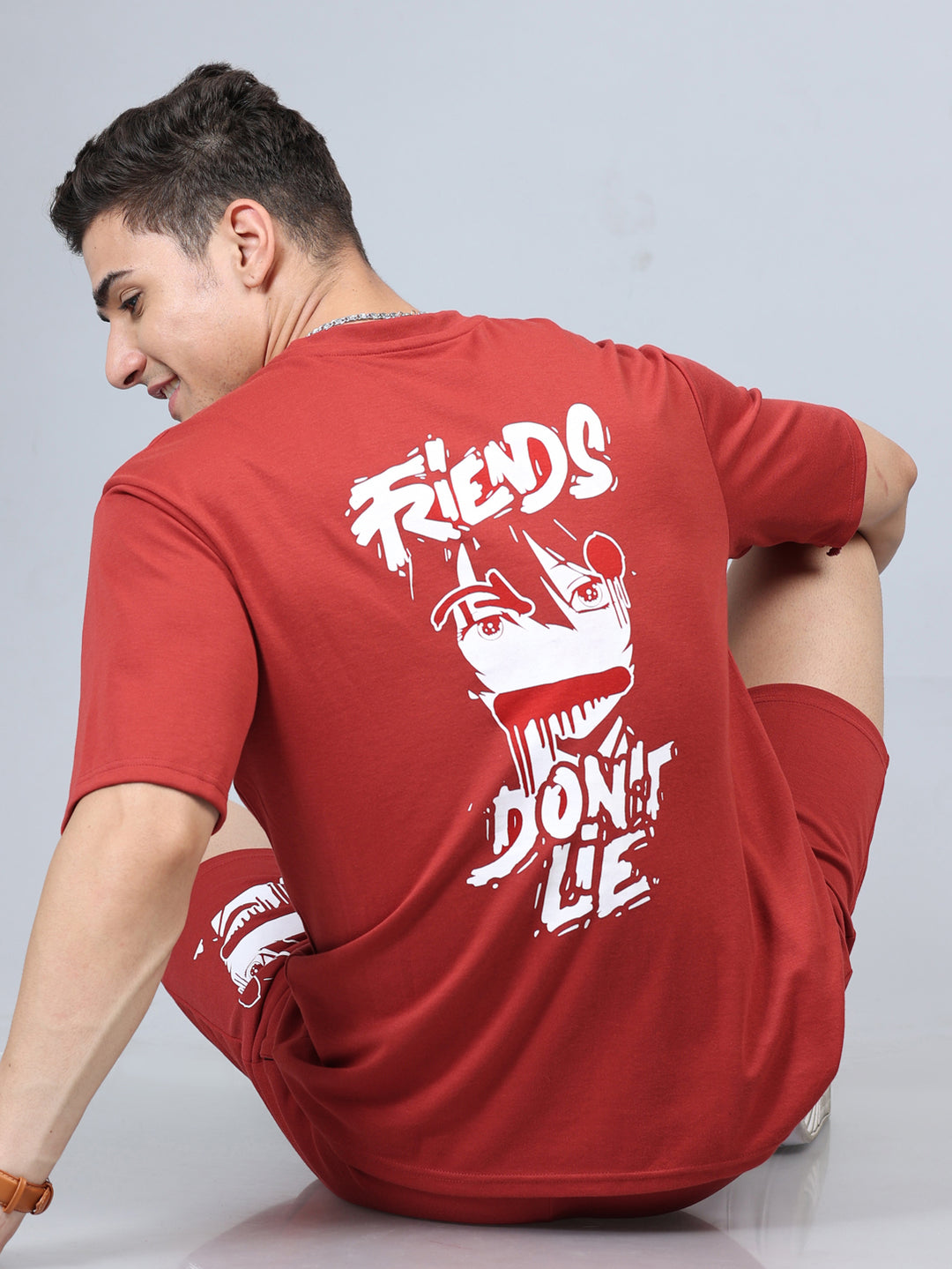 Friends Don't Lie Oversize Co-Ords Oversize Co-ords Bushirt   