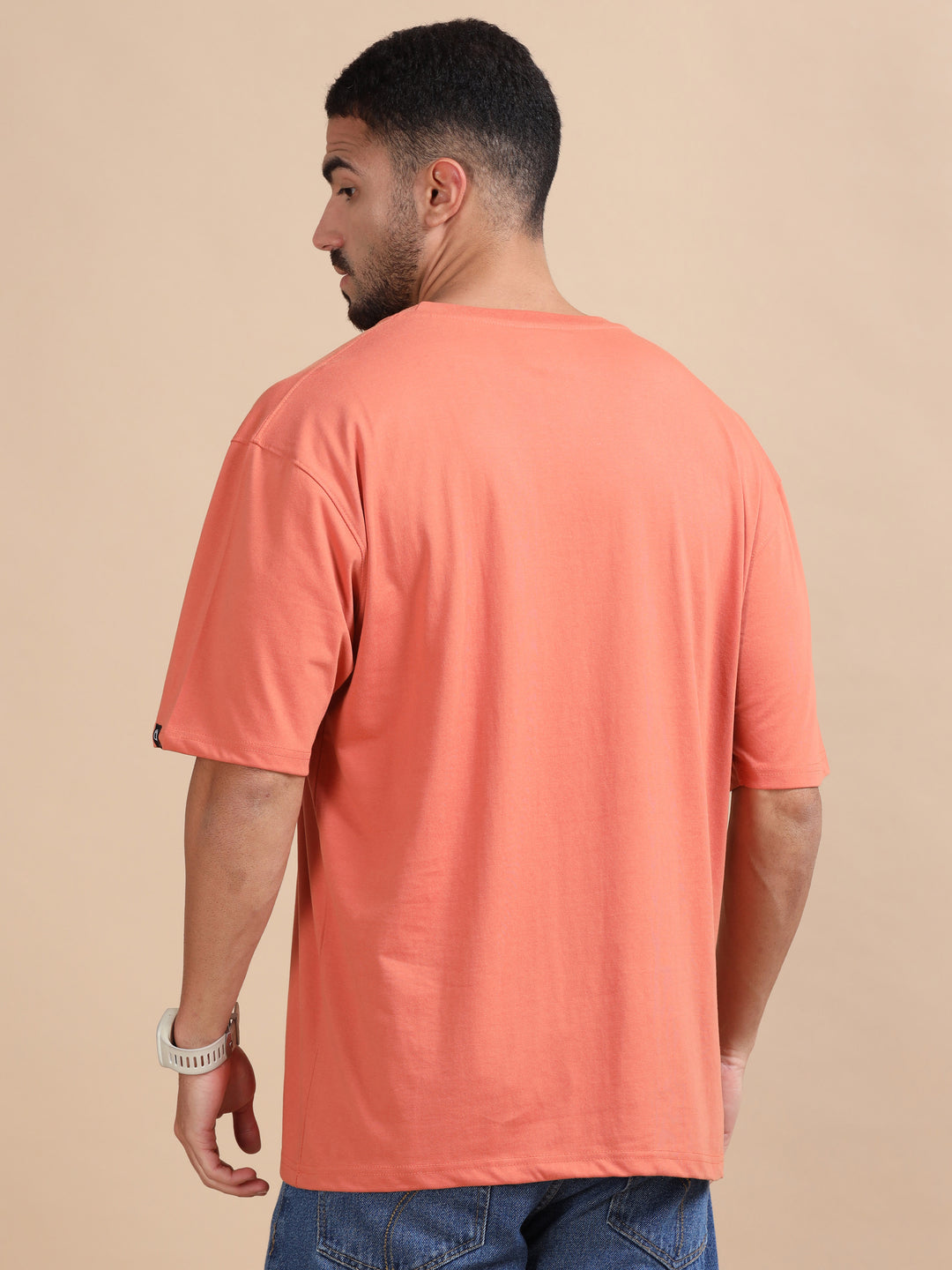 Rust Oversize Solid T-Shirt Oversize T-Shirt Bushirt