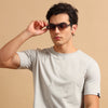Easy Essential Pastel Grey Solid T-Shirt Plain T-Shirts Bushirt   