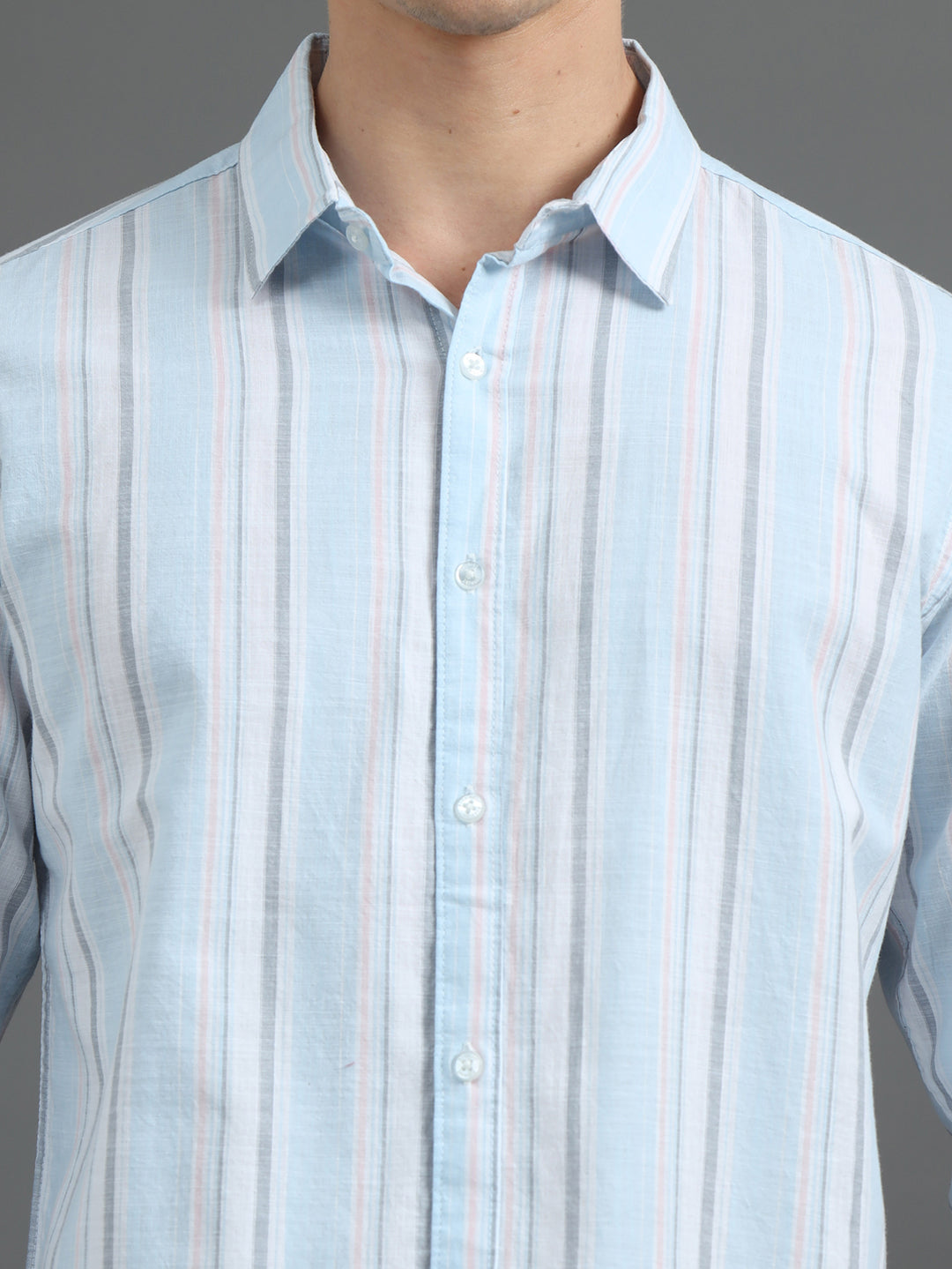 Blue Striped Shirt Stripes Shirt Bushirt   