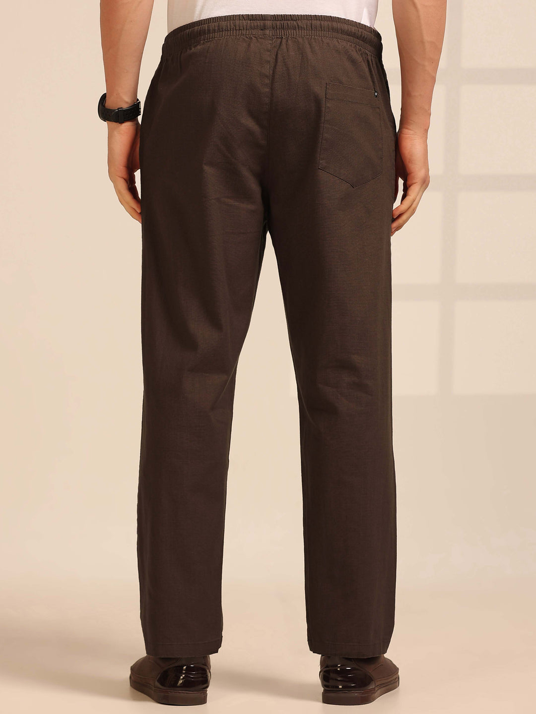 Tuscan Brown Linen Relaxed Fit Trouser Linen Trouser Bushirt