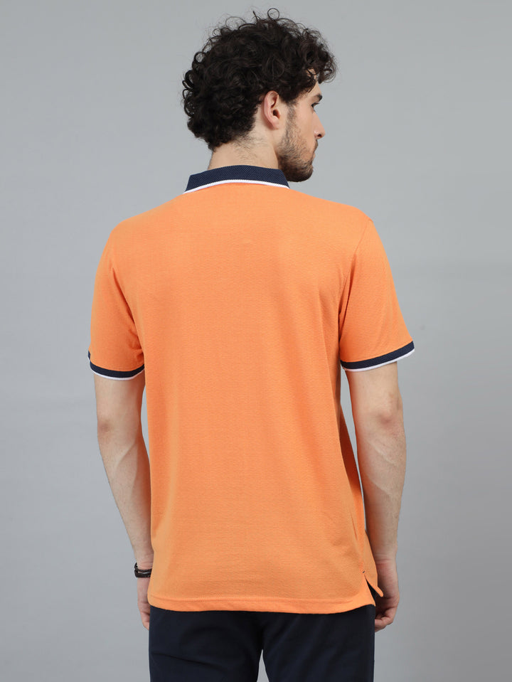 Pumpkin V-Neck Polo T-Shirt Polo Tees Bushirt   