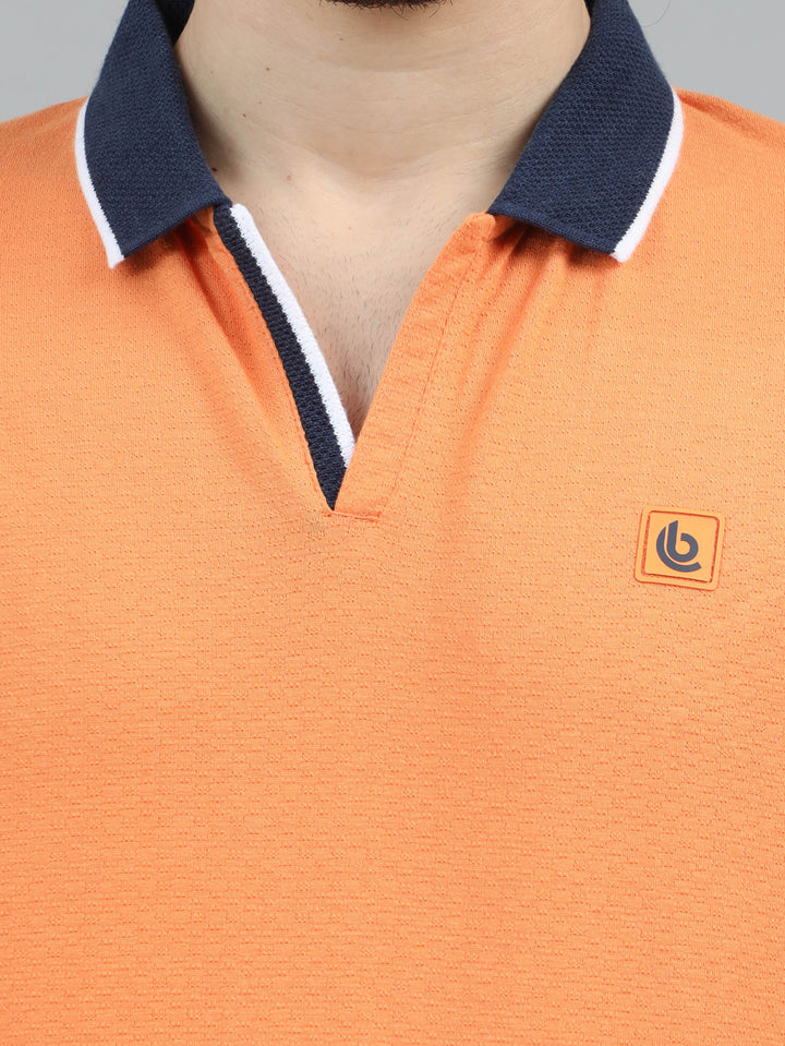 Pumpkin V-Neck Polo T-Shirt Polo Tees Bushirt   