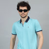 Hippie Blue V-Neck Polo T-Shirt Polo Tees Bushirt   