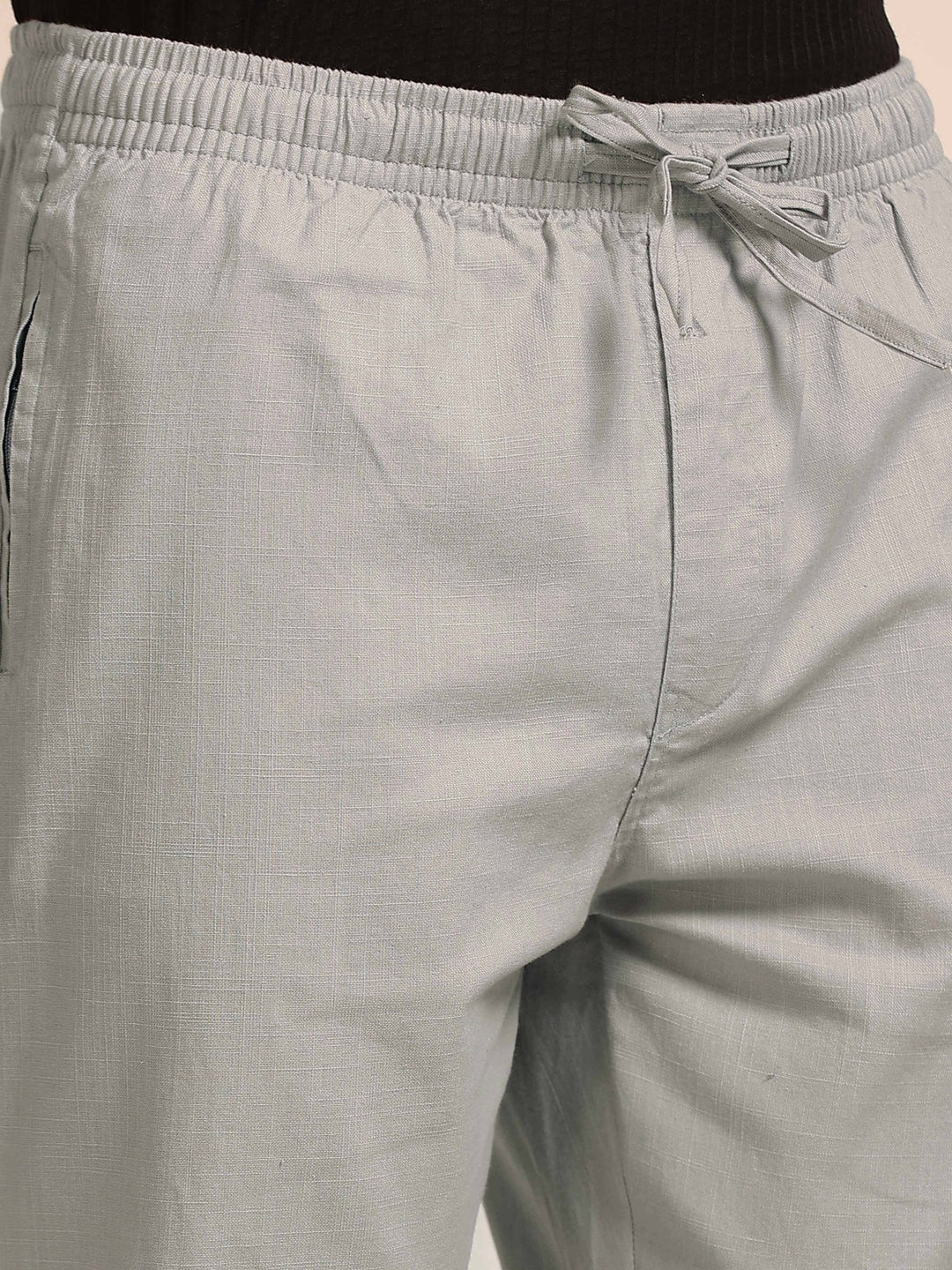 Pastel Grey Linen Relaxed Fit Trouser Linen Trouser Bushirt