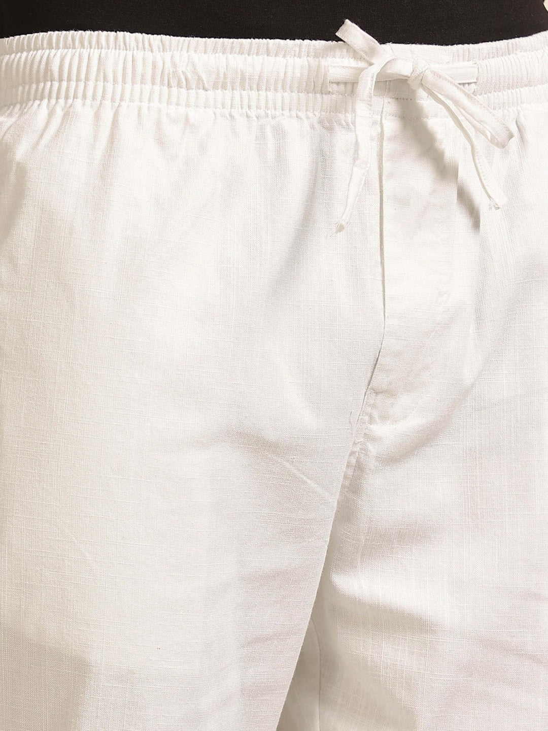White Linen Relaxed Fit Trouser Linen Trouser Bushirt