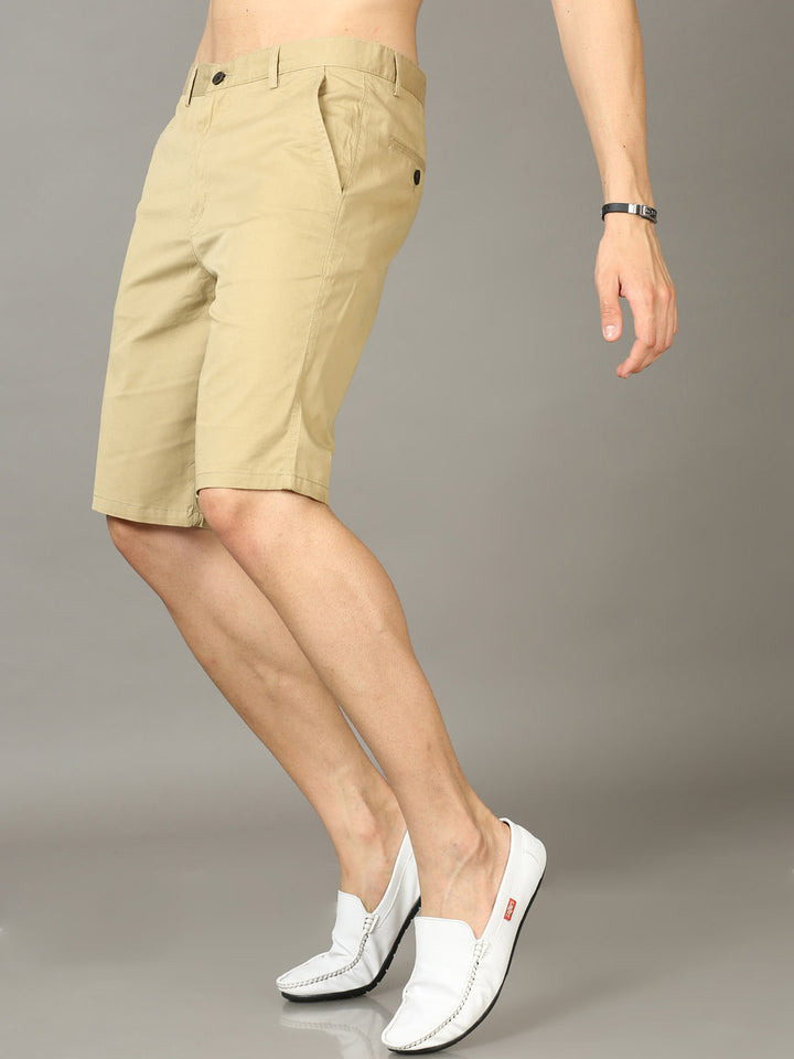 Classic Beige Chino Shorts Men's Shorts Bushirt   