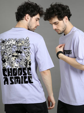 Choose A Smile Oversize T-Shirt Oversize T-Shirt Bushirt   