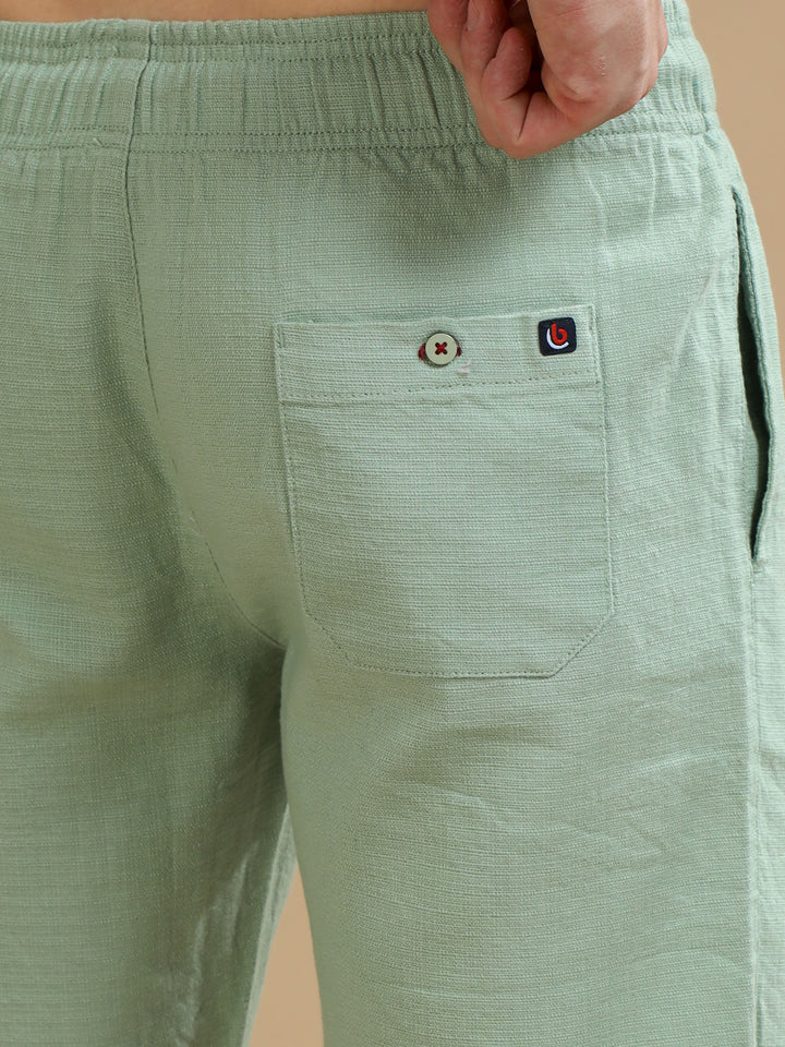 Mint Green Lenin Shorts Men's Shorts Bushirt   