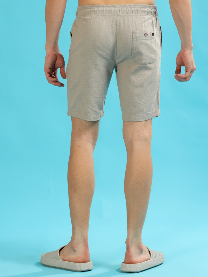 Grey Lenin Shorts Men's Shorts Bushirt   