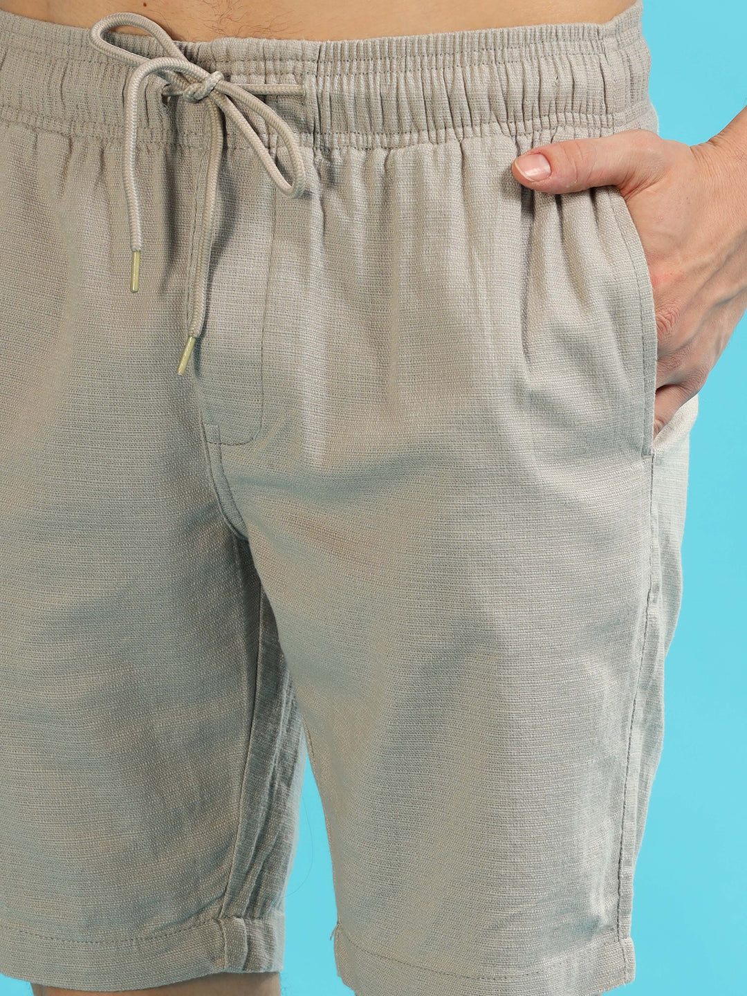 Grey Lenin Shorts Men's Shorts Bushirt   