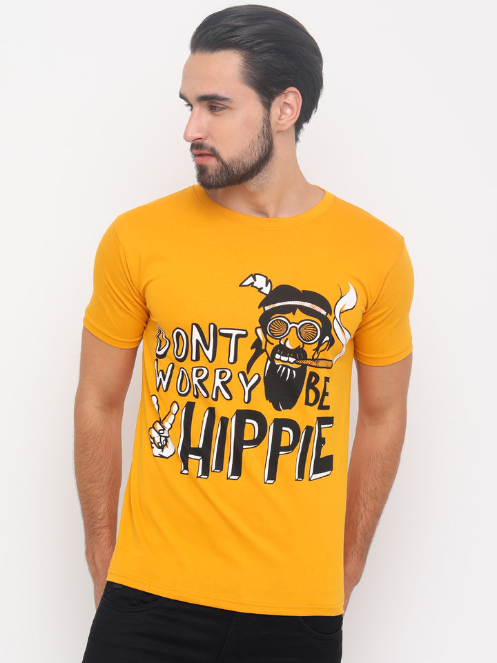 Don't Worry Be Hippie T-Shirt Graphic T-Shirts Bushirt   