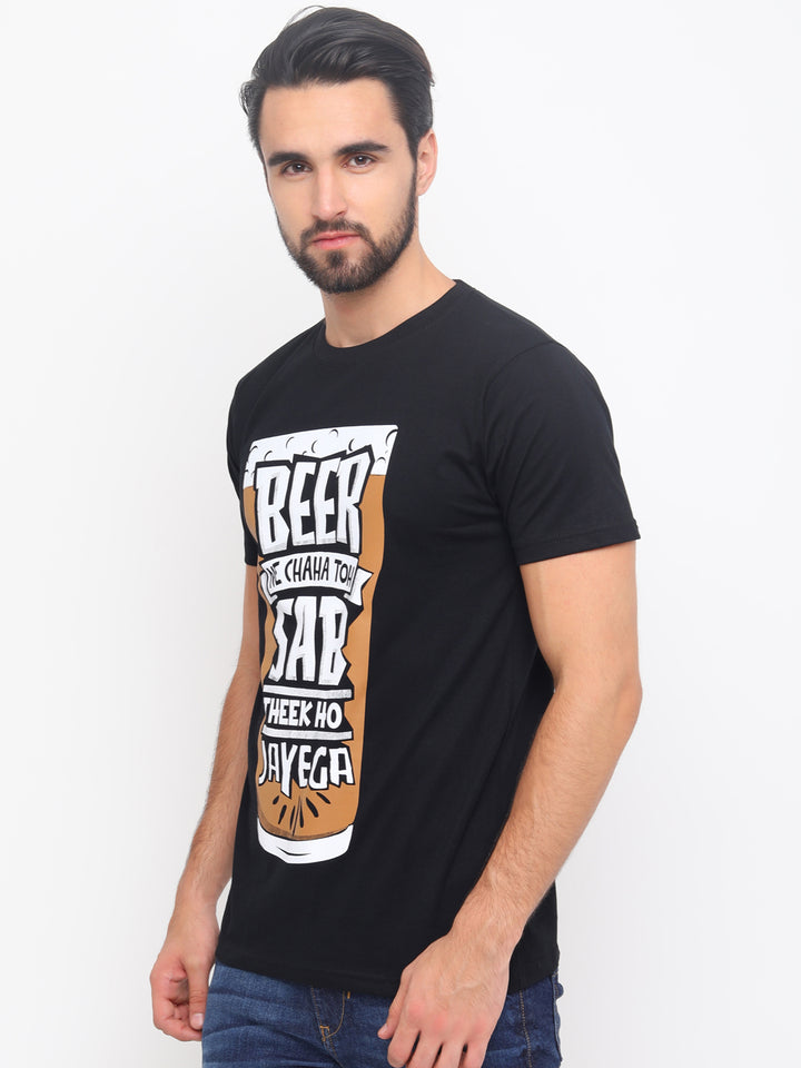 Beer Ne Chaha T-Shirt Graphic T-Shirts Bushirt   
