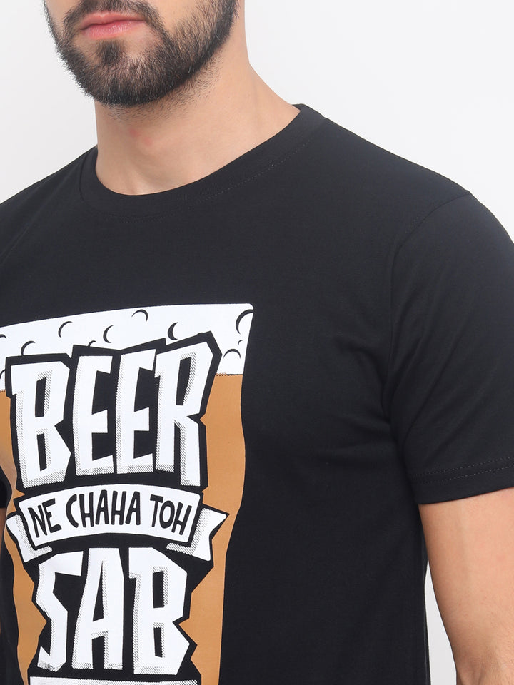 Beer Ne Chaha T-Shirt Graphic T-Shirts Bushirt   