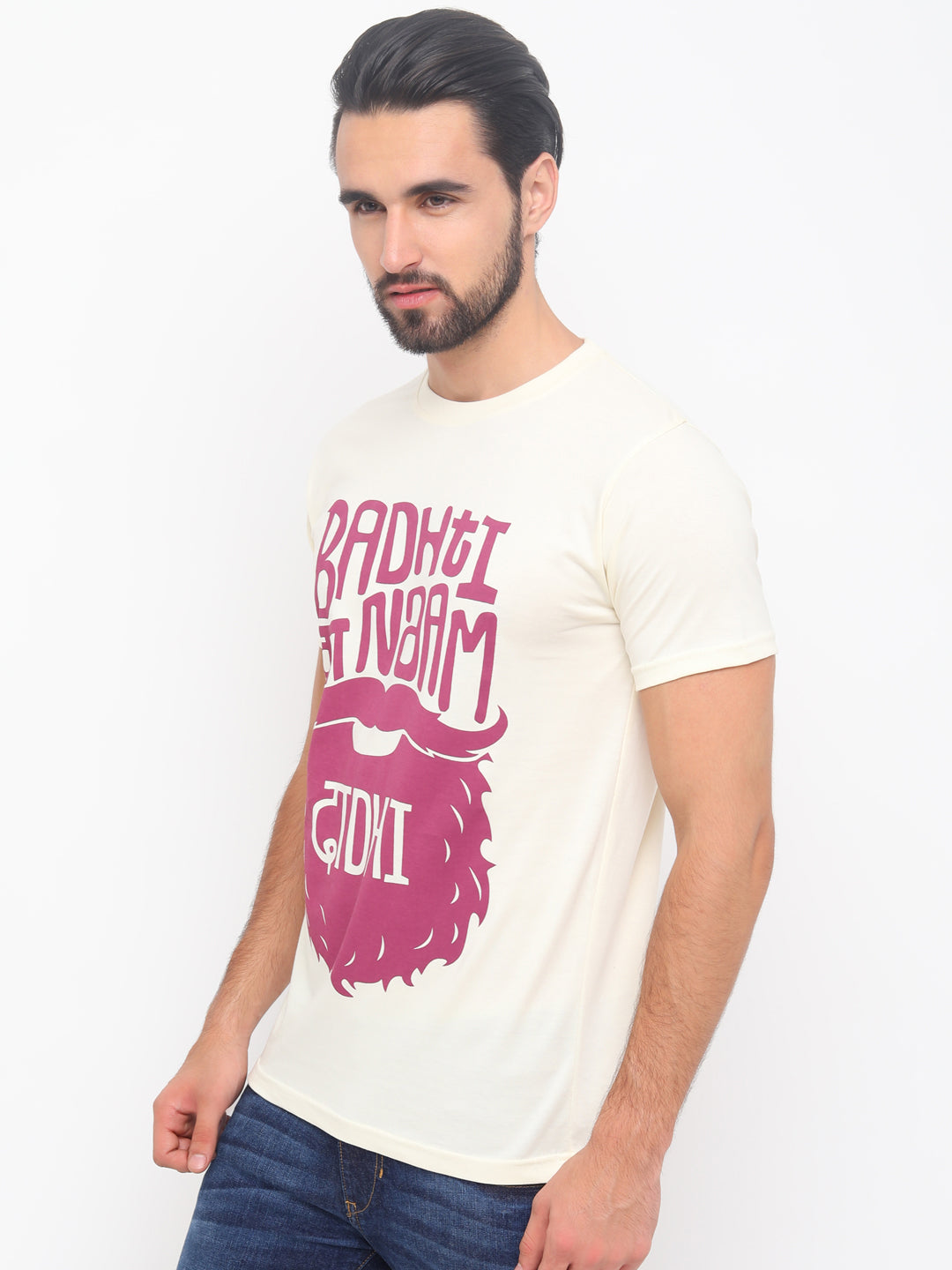 Badti Ka Naam Dadhi T-Shirt Graphic T-Shirts Bushirt   