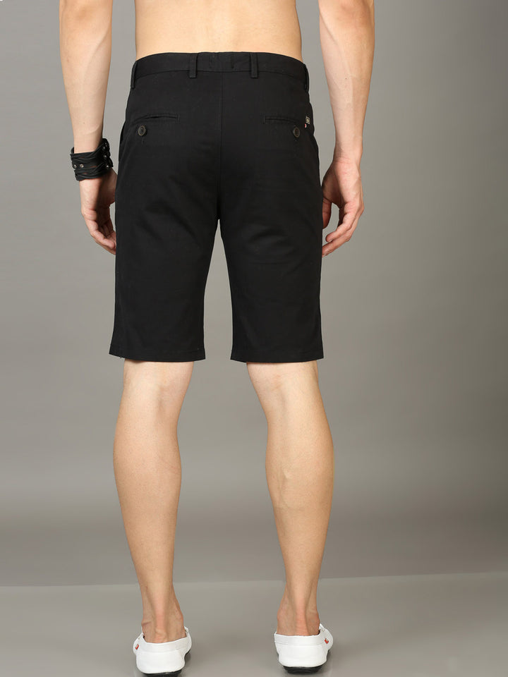 Classic Black Chino Shorts Men's Shorts Bushirt   