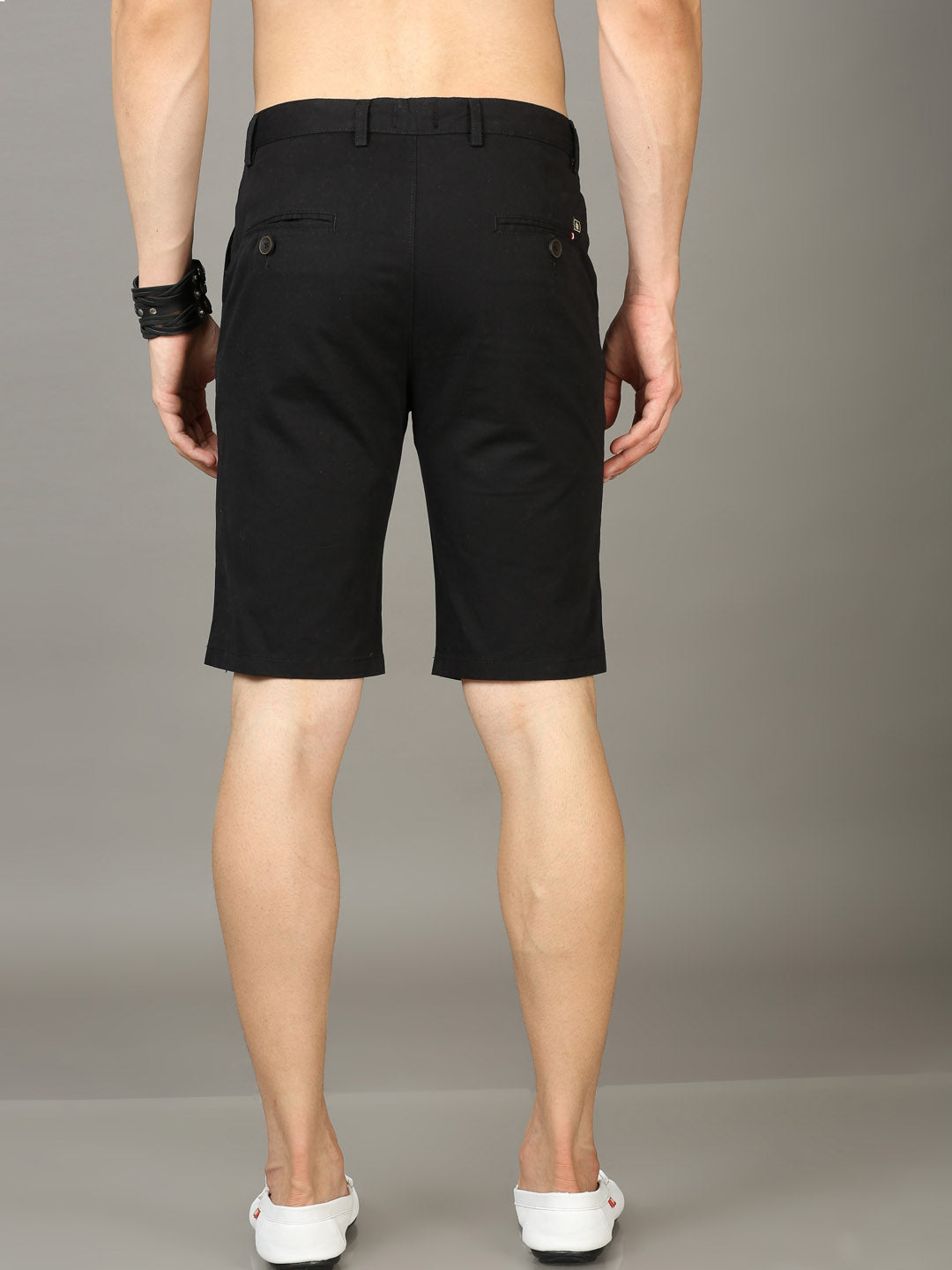 Classic Black Chino Shorts Men's Shorts Bushirt   