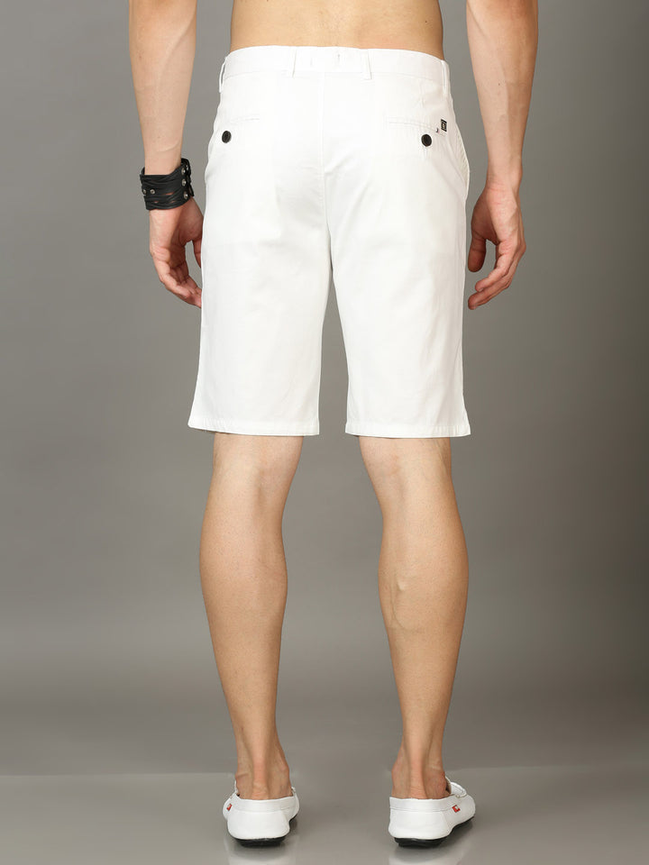 Classic White Chino Shorts Men's Shorts Bushirt   