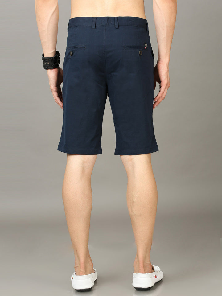 Classic Navy Blue Chino Shorts Men's Shorts Bushirt   