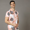 Leaflet Peach Co-Ords Regular Size Co-Ords Bushirt   