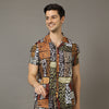 Tribe Brown Co-Ords Regular Size Co-Ords Bushirt   