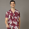 Flamingo Wine Co-Ords Regular Size Co-Ords Bushirt   